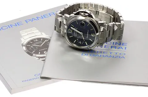 Panerai Luminor PAM 00120 40mm Stainless steel Blue 1