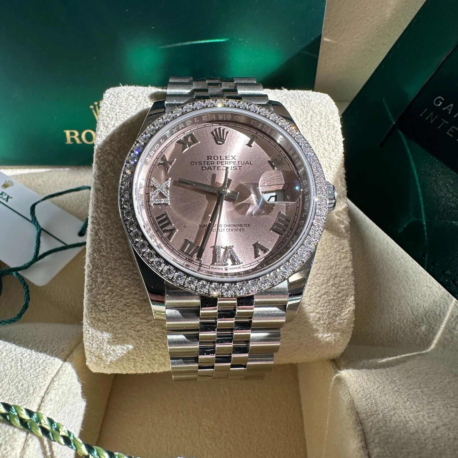 Rolex Datejust 126284RBR-0023 36mm White gold and Oystersteel Pink