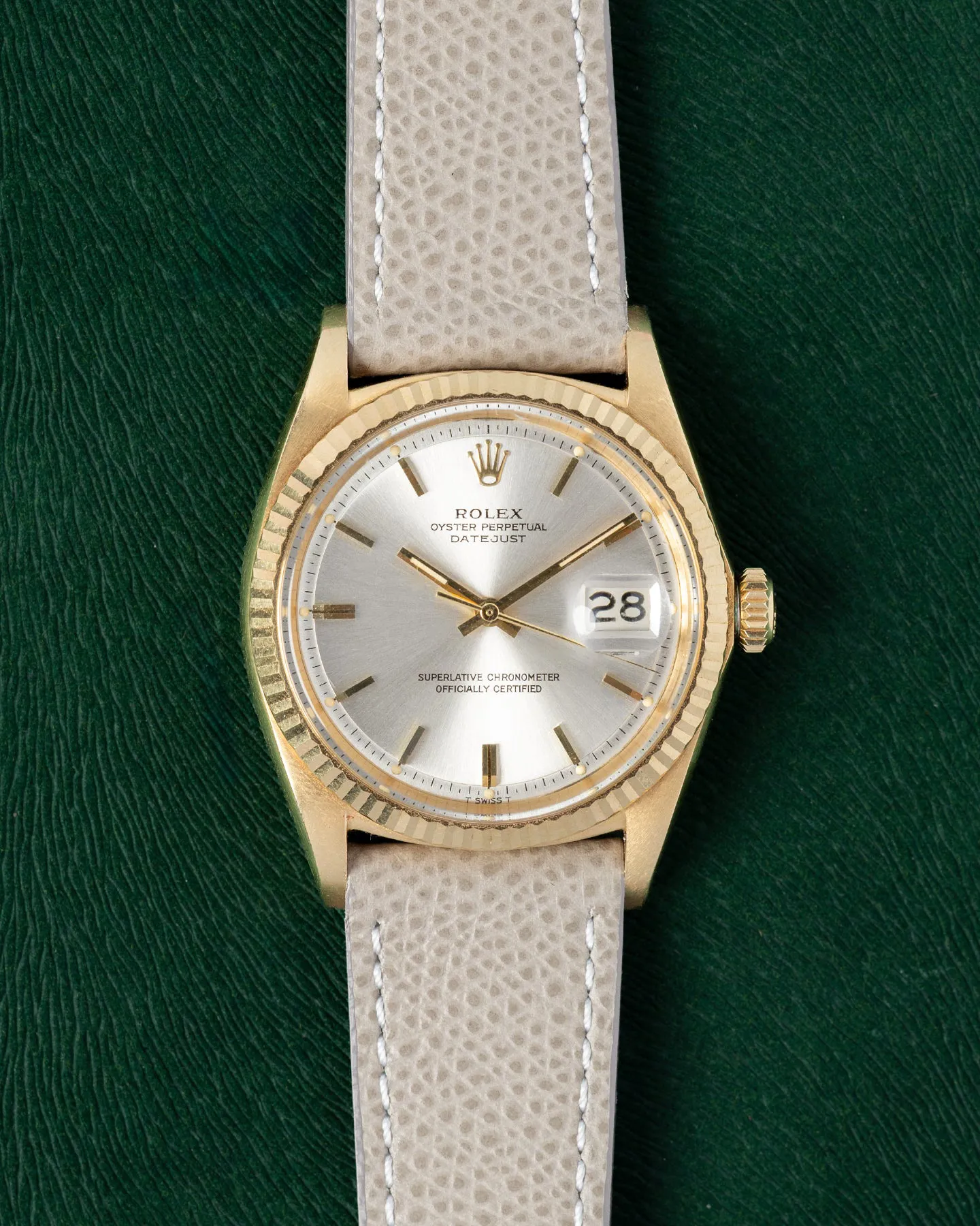 Rolex Datejust 1601 36mm Yellow gold Silver