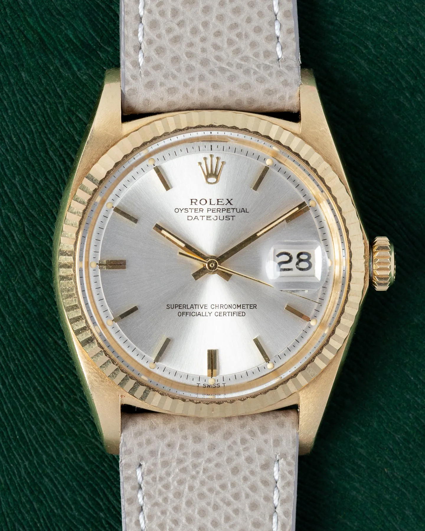 Rolex Datejust 1601 36mm Yellow gold Silver 1