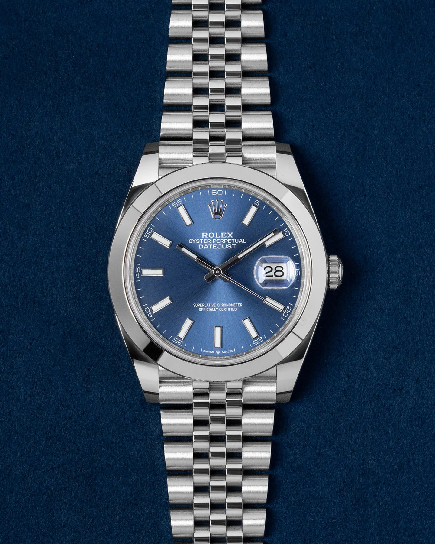 Rolex Datejust 41 126300 41mm Stainless steel Blue