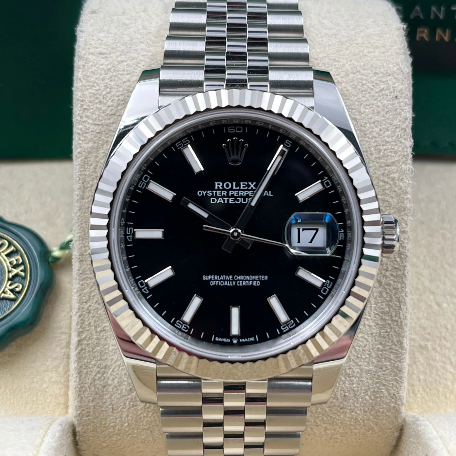 Rolex Datejust 41 126334-0018 41mm White gold and Oystersteel Black