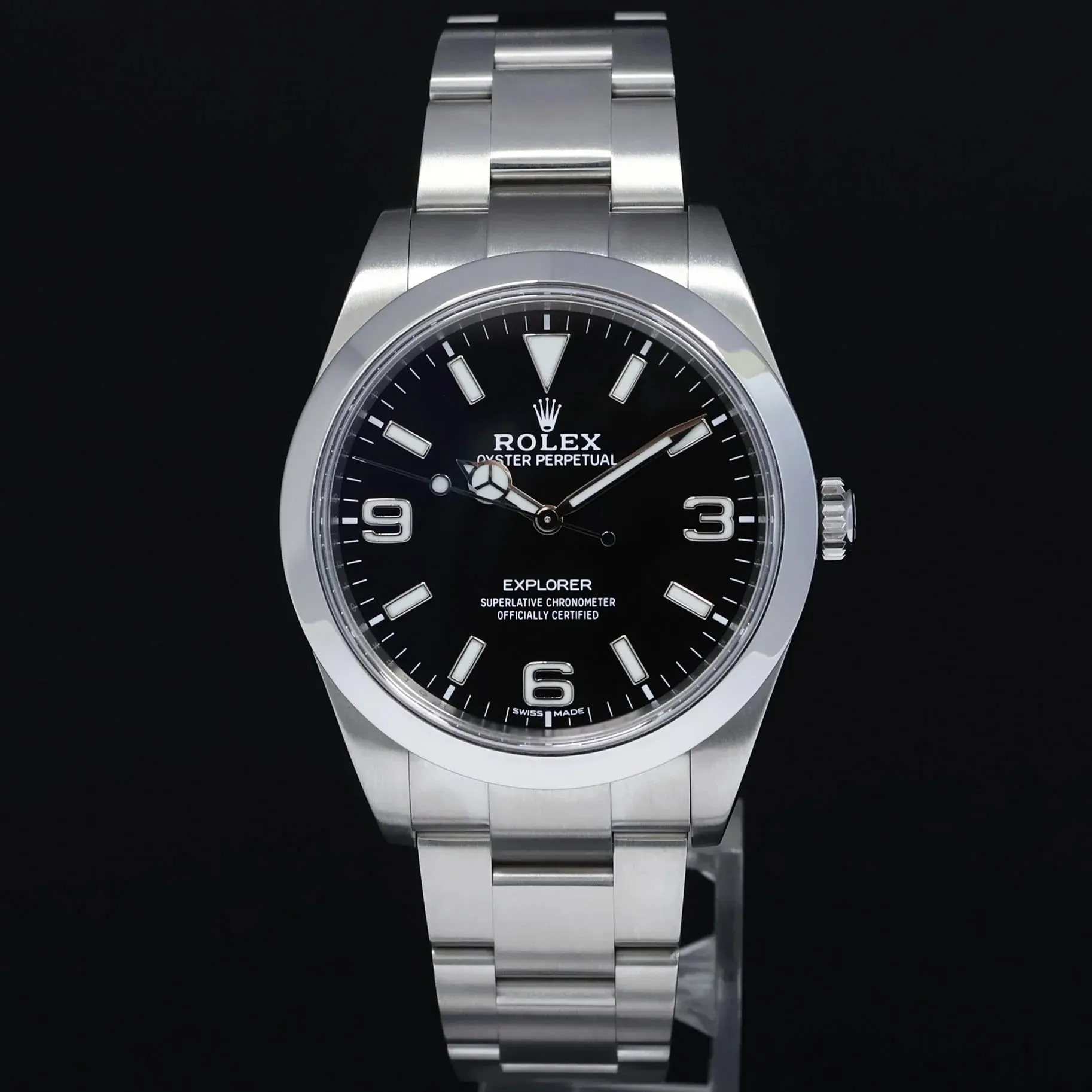 Rolex Explorer 214270-0001 39mm Stainless steel Black