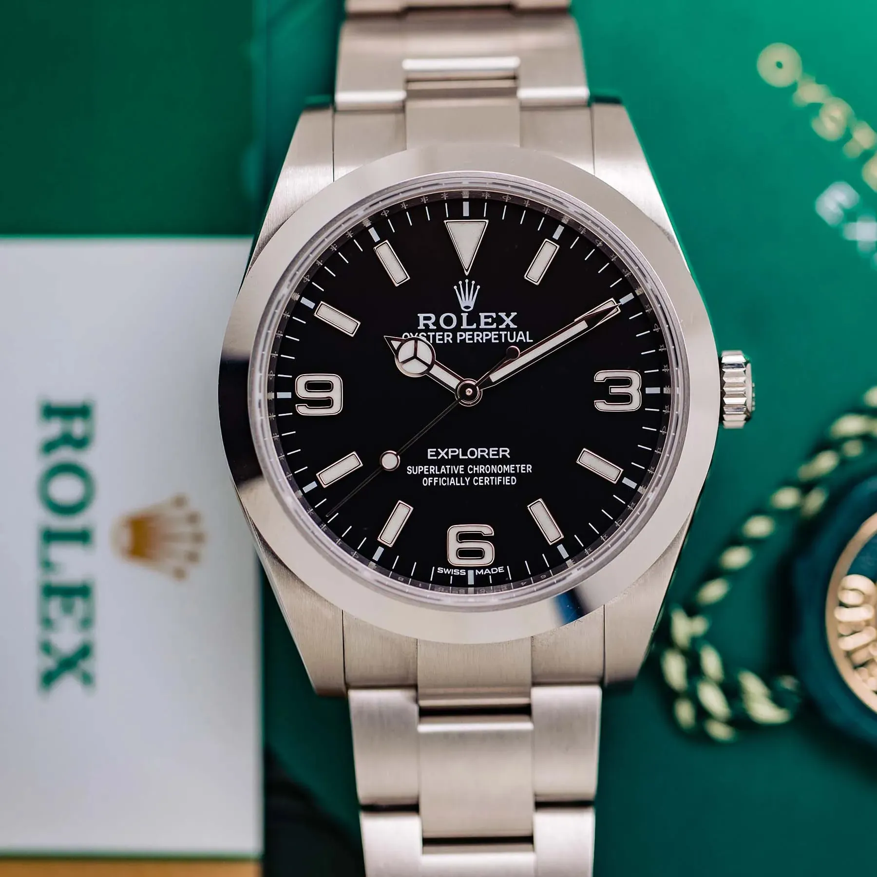 Rolex Explorer 214270-0003 39mm Stainless steel Black