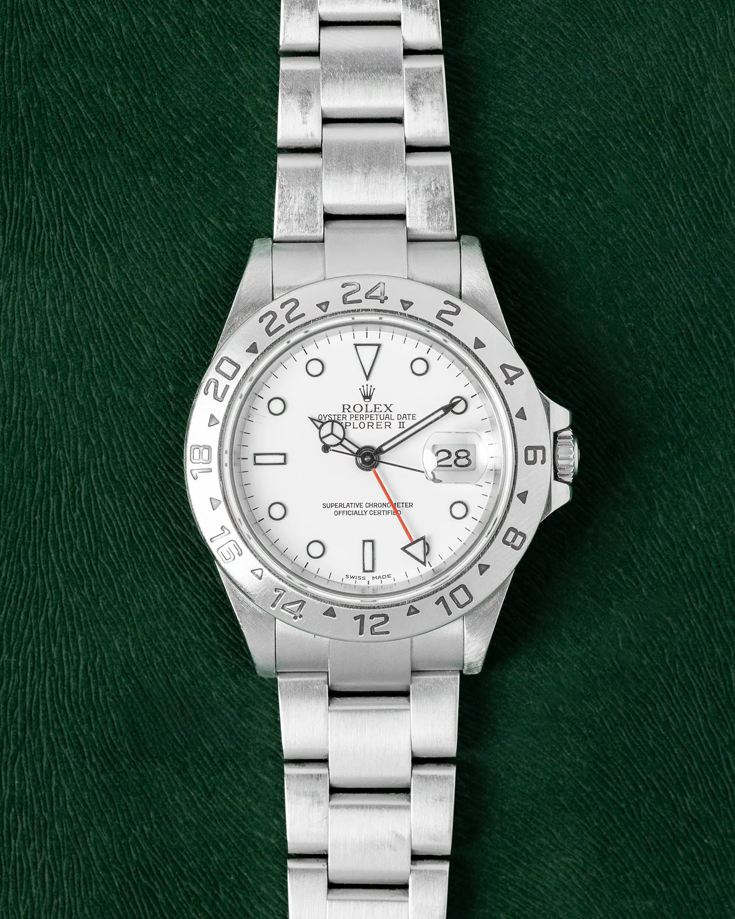 Rolex Explorer II 16570 40mm Stainless steel White