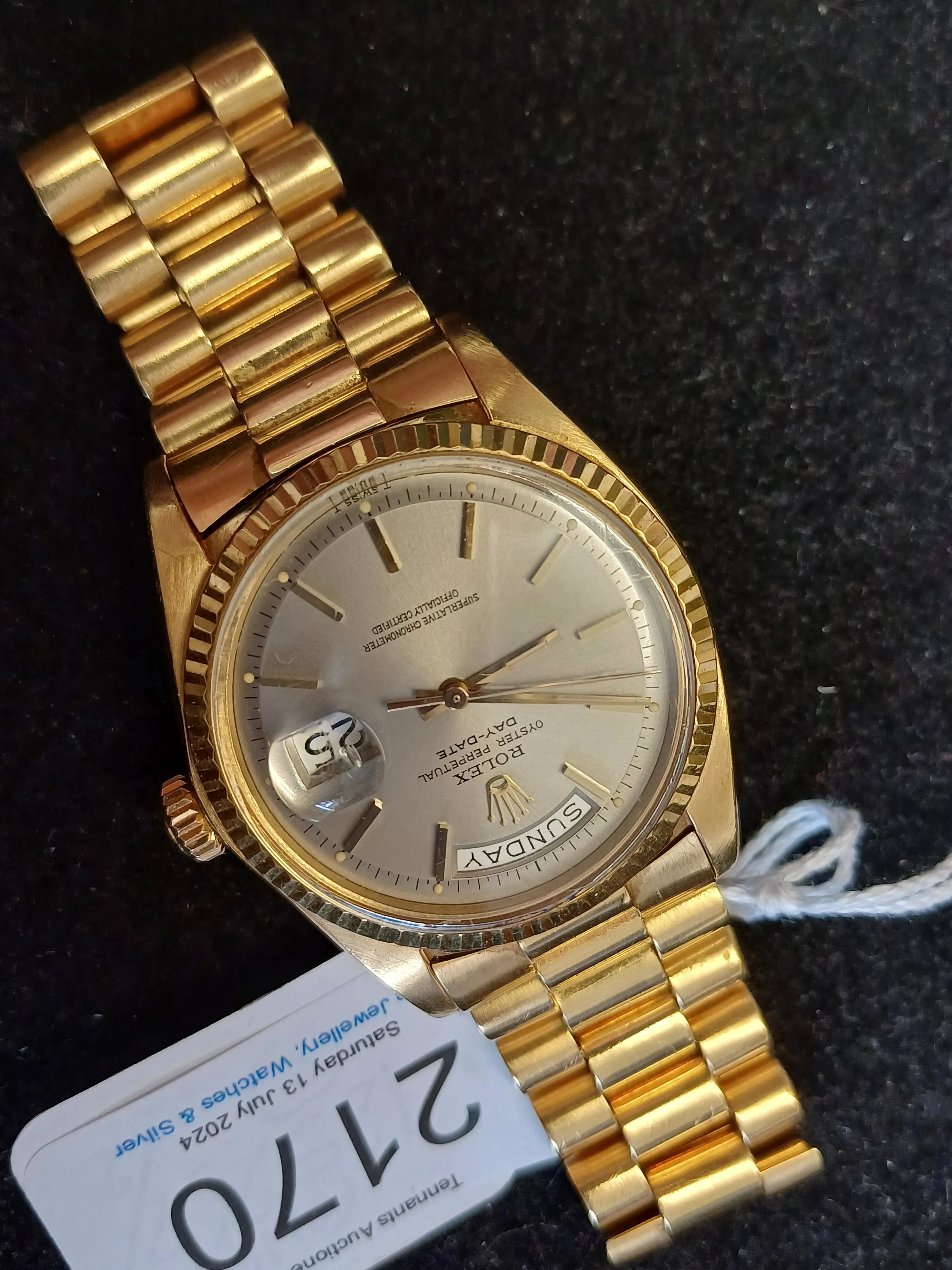 Rolex Day-Date 36 1803 36mm Yellow gold Gray 10