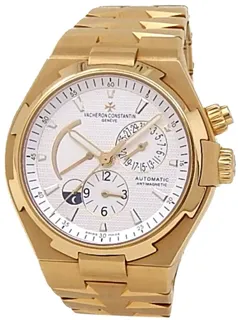 Vacheron Constantin Overseas Dual Time 47450/B01J-9228 42.5mm Yellow gold Silver