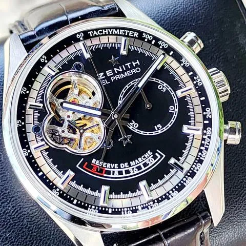 Zenith El Primero 03.2080.4021/21.C496 42mm Stainless steel Black 1