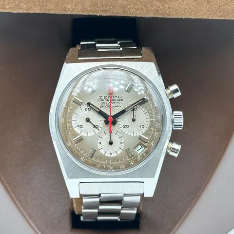 Zenith El Primero A385 37mm Stainless steel Brown 6