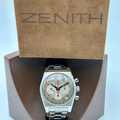 Zenith El Primero A385 37mm Stainless steel Brown 7