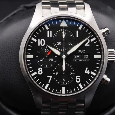 IWC Pilot IW377710 43mm Stainless steel Black