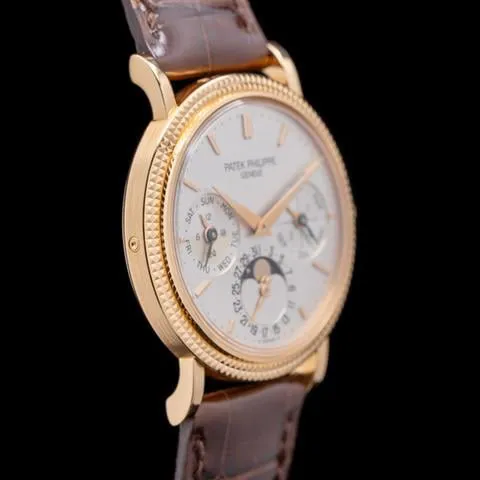 Patek Philippe Perpetual Calendar 35mm Rose gold Silver 1