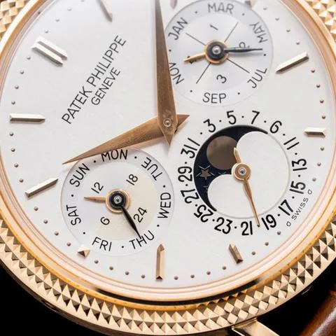 Patek Philippe Perpetual Calendar 35mm Rose gold Silver 5