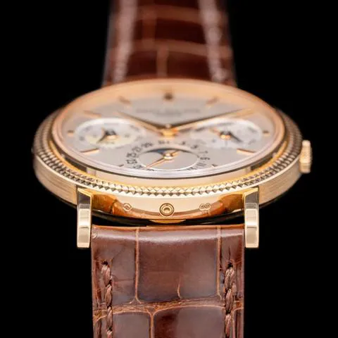 Patek Philippe Perpetual Calendar 35mm Rose gold Silver 7