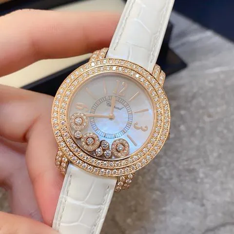 Chopard Happy Diamonds 37mm Rose gold Mother-of-pearl 2