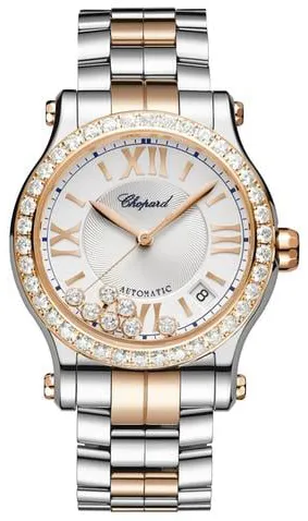 Chopard Happy Sport 278559-6025 36mm Yellow gold and stainless steel Silver