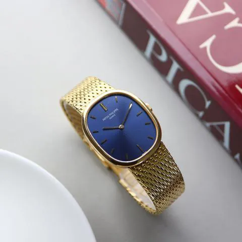 Patek Philippe Golden Ellipse 3548 27mm Yellow gold Blue 3