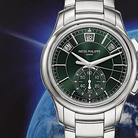 Patek Philippe Annual Calendar Chronograph 5905/1A-001 42mm Stainless steel Green