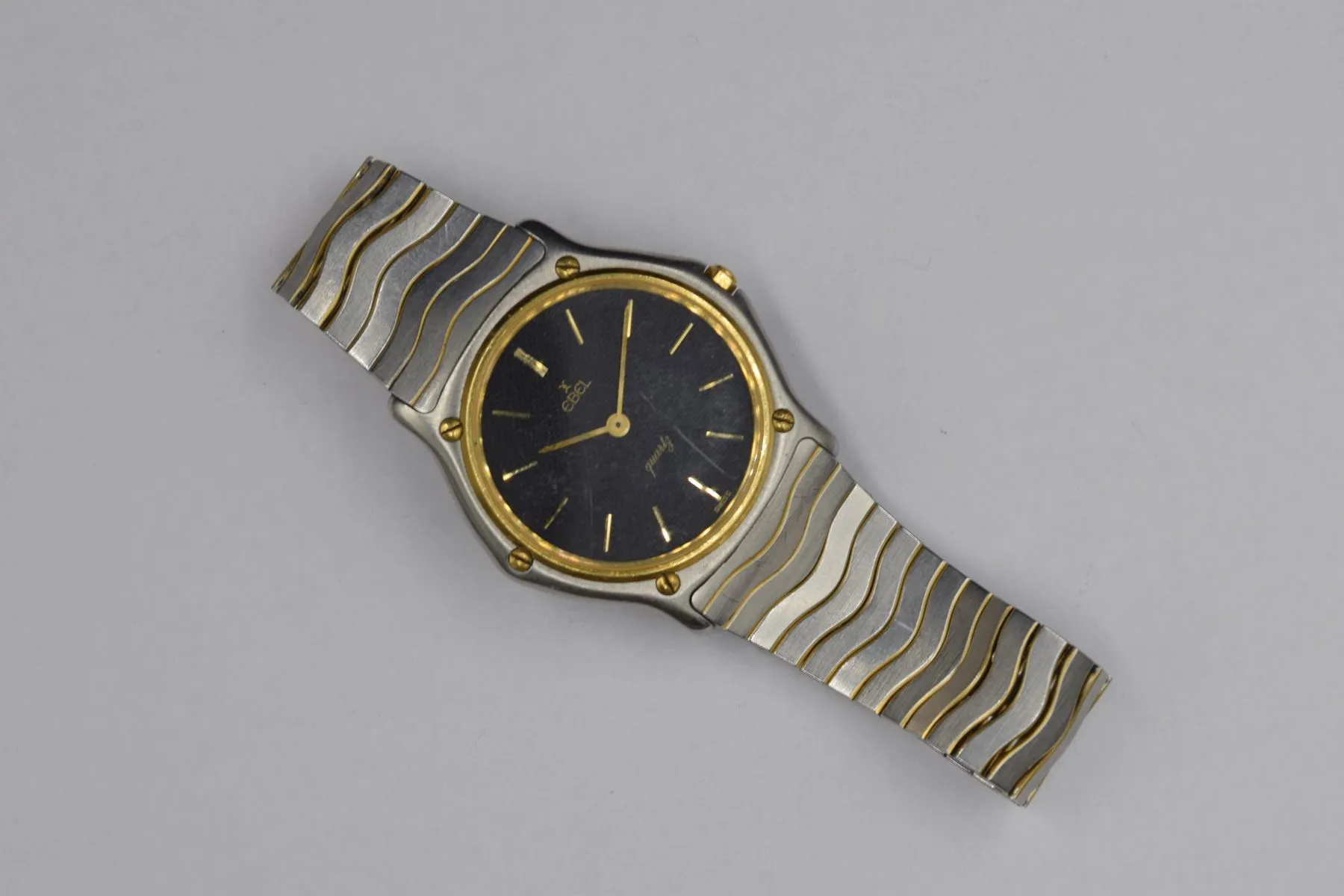 Ebel 32.5mm Yellow gold and stainless steel Gray