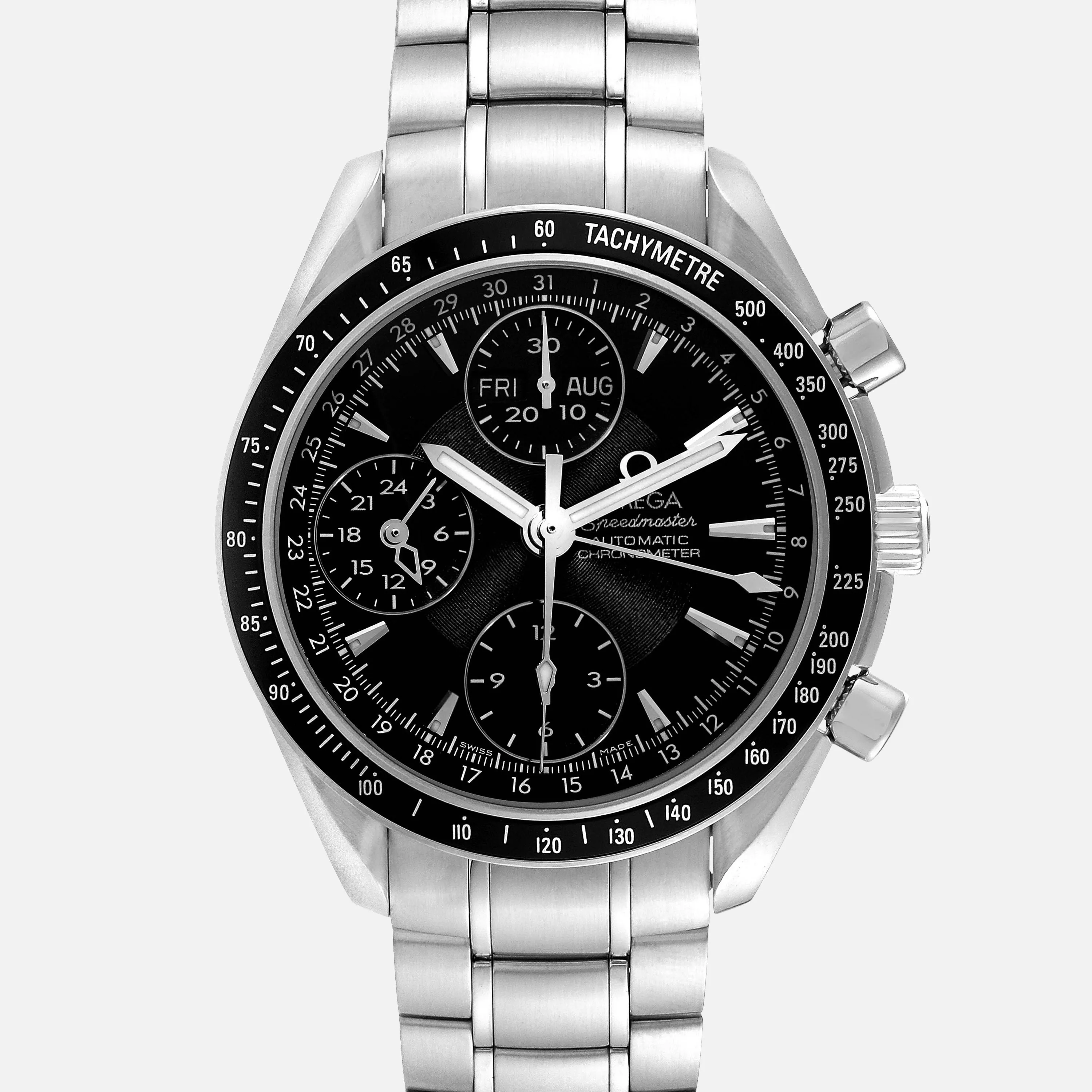 Omega Speedmaster Day Date 3220.50.00 40mm Stainless steel Black