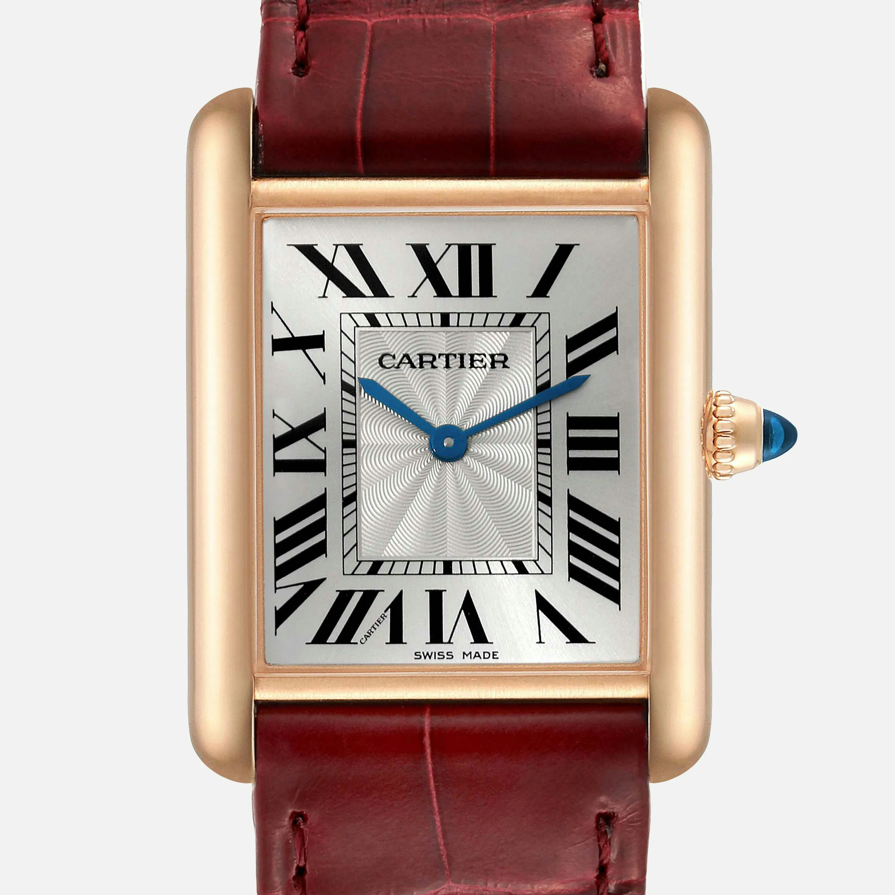 Cartier Tank Louis Cartier WGTA0011 33mm Rose gold Silver