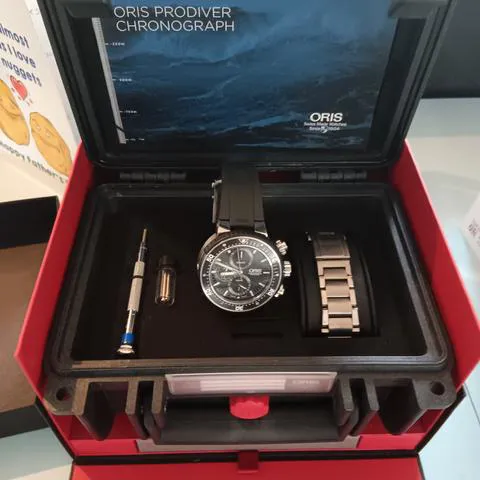 Oris ProDiver Chronograph 01 774 7683 7154 51mm Titanium Black