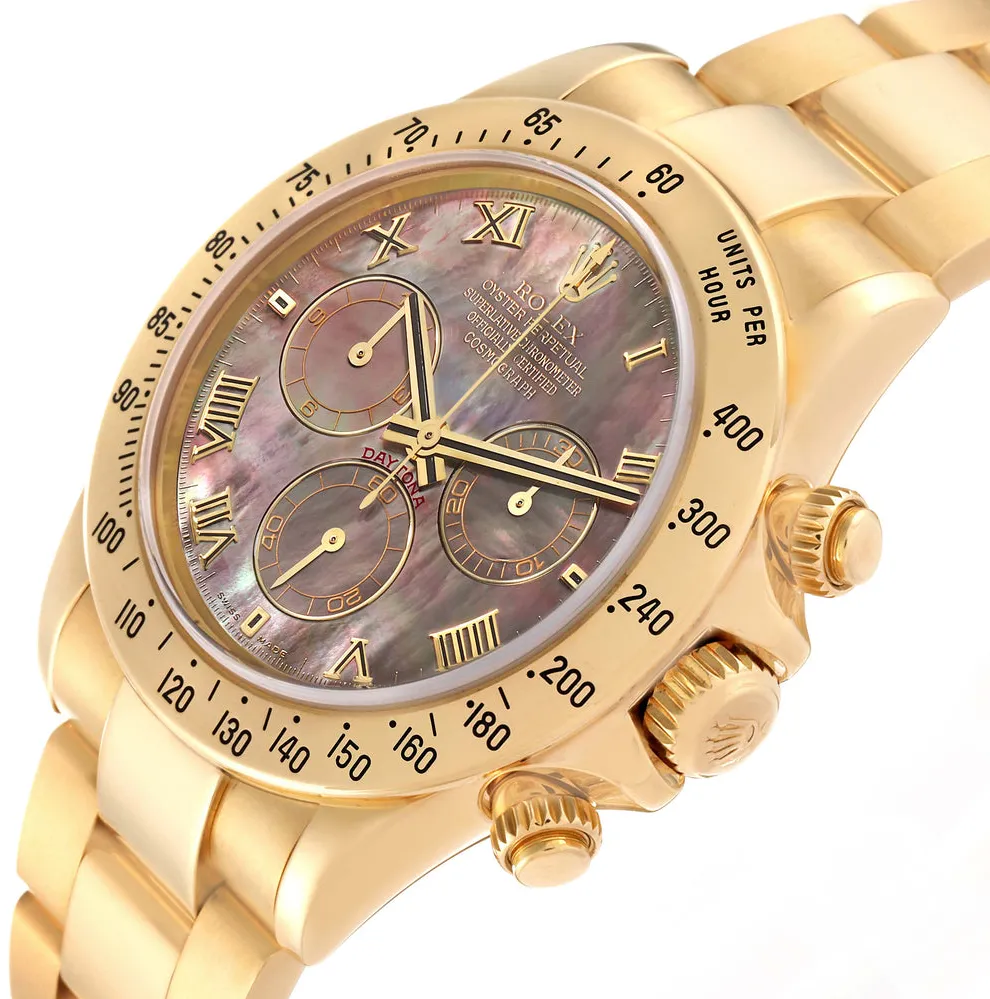 Rolex Daytona 116528 40mm Yellow gold Mother-of-pearl 1