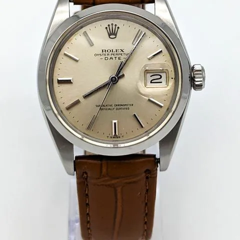 Rolex Oyster Perpetual Date 1500 34mm Stainless steel Silver 7