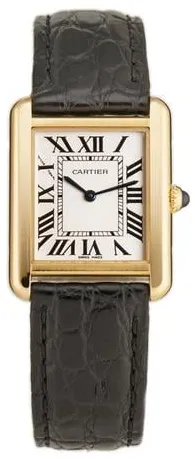 Cartier Tank Solo W5200002 24mm Yellow gold Silver 1