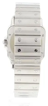 Cartier Santos Galbée 2823 32mm Yellow gold and stainless steel Silver 4
