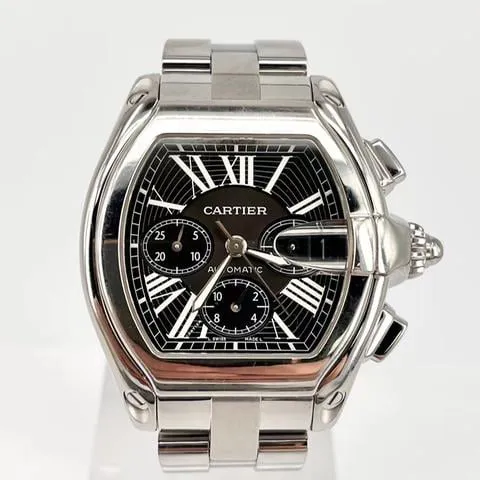 Cartier Roadster W62020X6 49mm Stainless steel Black