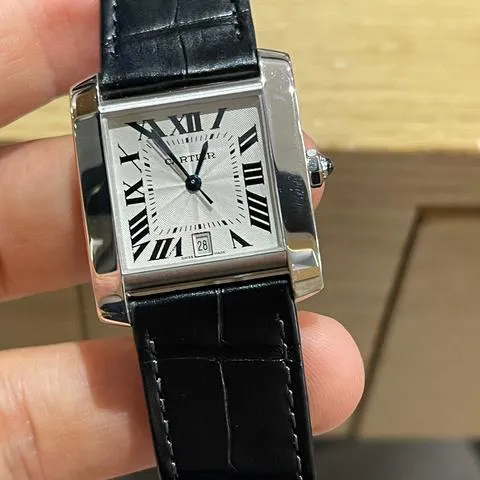 Cartier Tank Française 2366 28mm White gold White