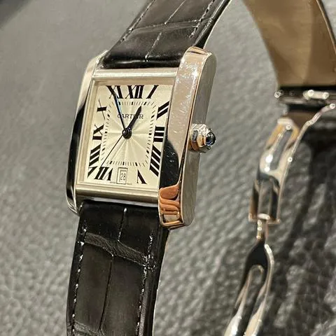 Cartier Tank Française 2366 28mm White gold White 2