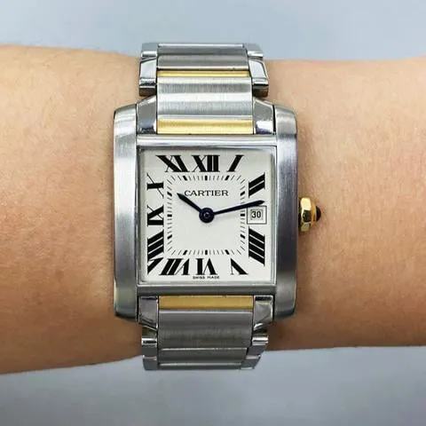 Cartier Tank Française W51012Q4 25mm Stainless steel White 7