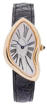 Cartier Crash 39mm Yellow gold White