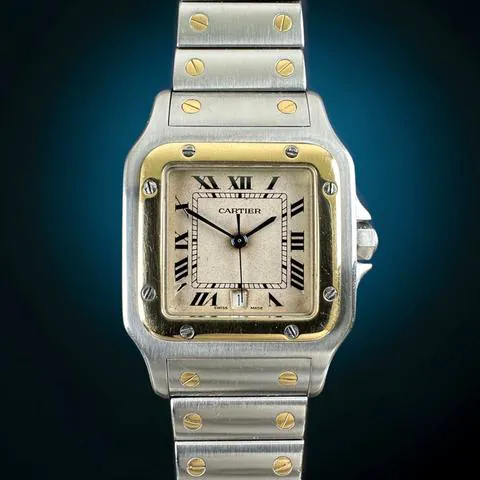 Cartier Santos Galbée 187901 29mm Yellow gold and Stainless steel White