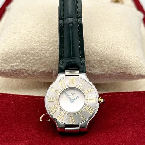 Cartier 21 Must de Cartier 125000P 28mm Yellow gold and Stainless steel White 1