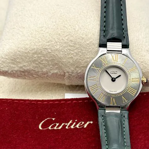 Cartier 21 Must de Cartier 125000P 28mm Yellow gold and Stainless steel White 2