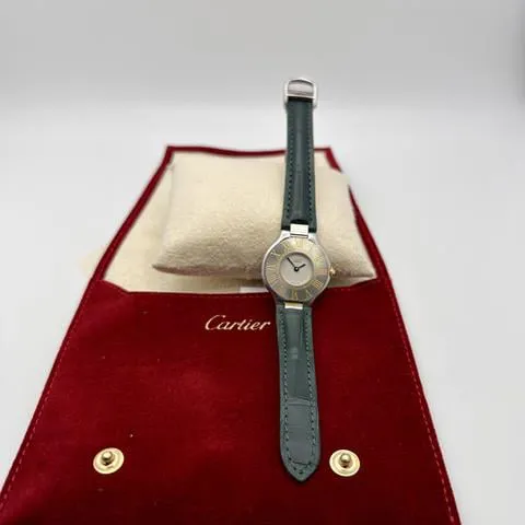 Cartier 21 Must de Cartier 125000P 28mm Yellow gold and Stainless steel White 4