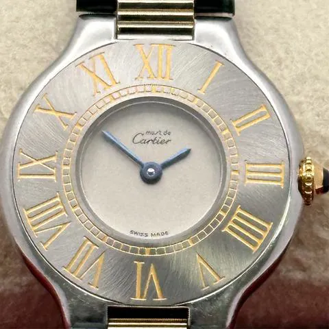 Cartier 21 Must de Cartier 125000P 28mm Yellow gold and Stainless steel White 7