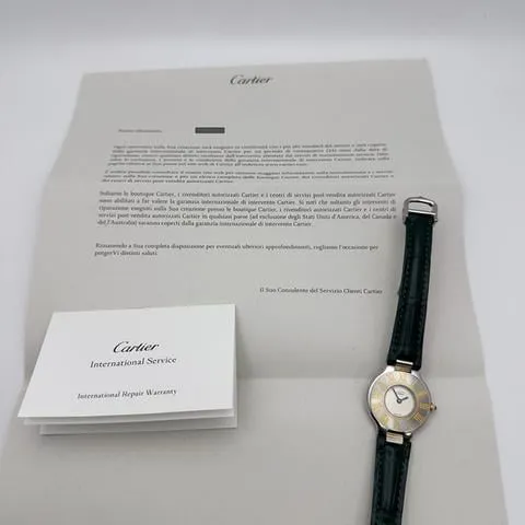 Cartier 21 Must de Cartier 125000P 28mm Yellow gold and Stainless steel White 9