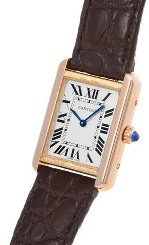 Cartier Tank Solo W5200024 24.5mm Rose gold Silver 1