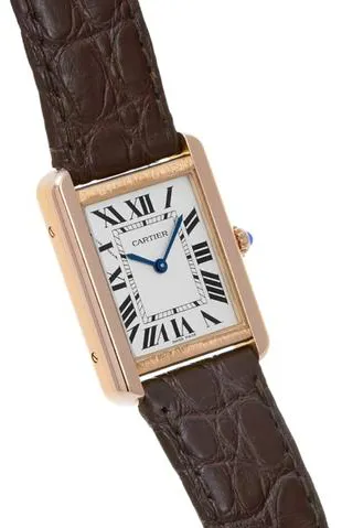 Cartier Tank Solo W5200024 24.5mm Rose gold Silver 2