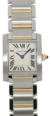 Cartier Tank Française W51007Q4 20mm Yellow gold and stainless steel White