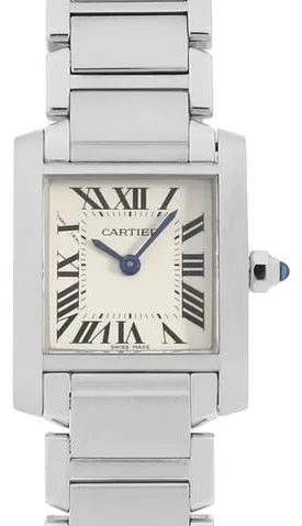 Cartier Tank Française W51008Q3 25mm Stainless steel Ivory