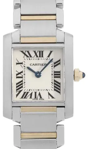 Cartier Tank Française W51007Q4 27mm Yellow gold and stainless steel Ivory