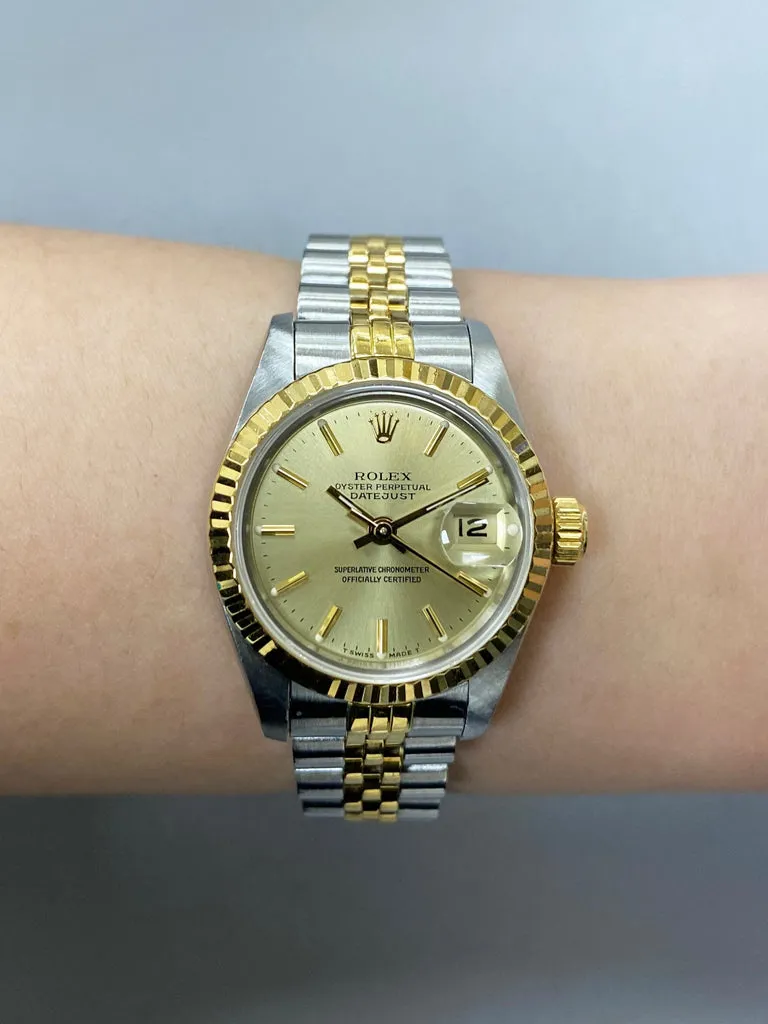 Rolex Lady-Datejust 69173 26mm Stainless steel Champagne 9