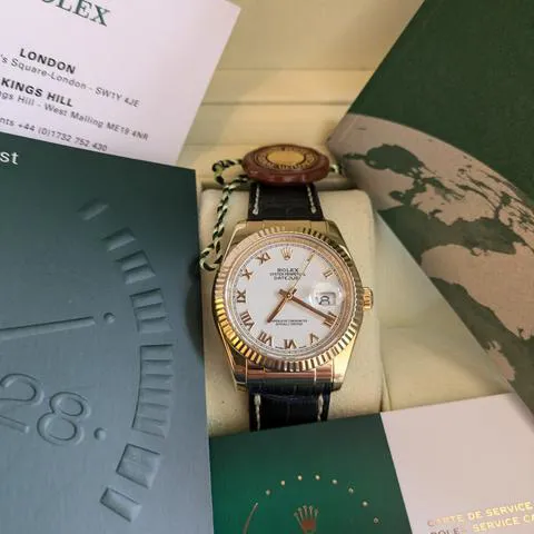 Rolex Datejust 116138 36mm Yellow gold White 1