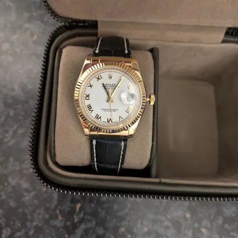 Rolex Datejust 116138 36mm Yellow gold White 4