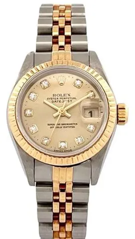 Rolex Lady-Datejust 69173 33mm Yellow gold and stainless steel Champagne